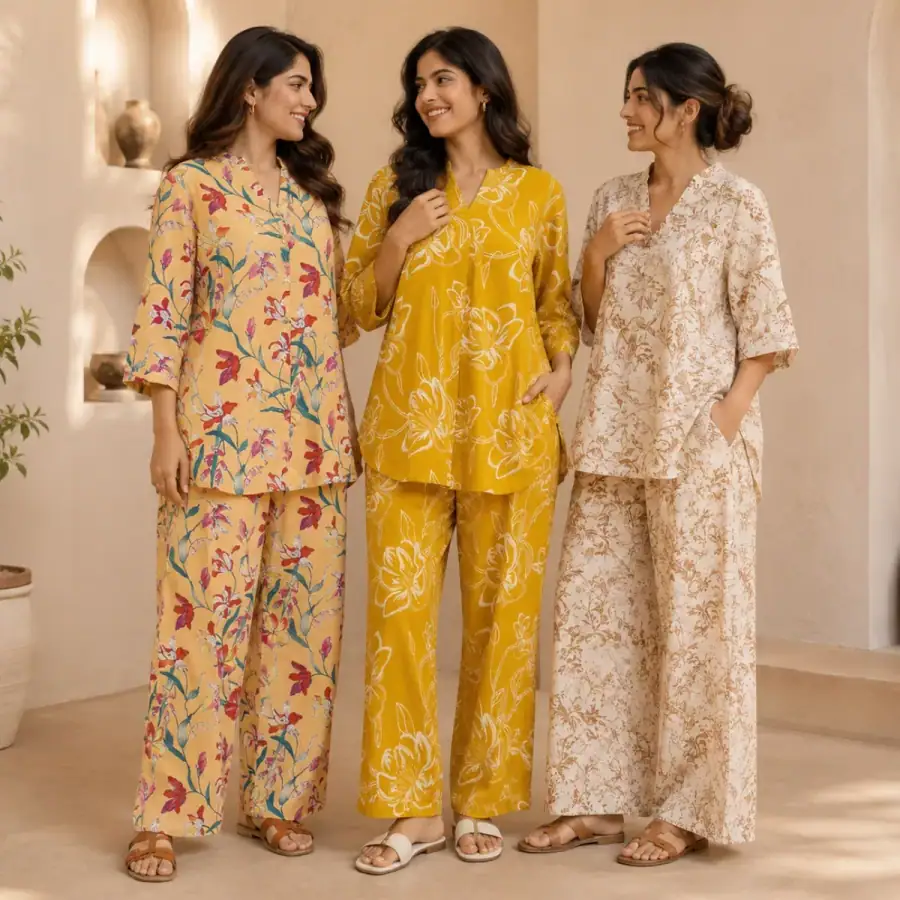 3 Combo Women's Co-Ord Sets ( C5 ) in As shown in photos