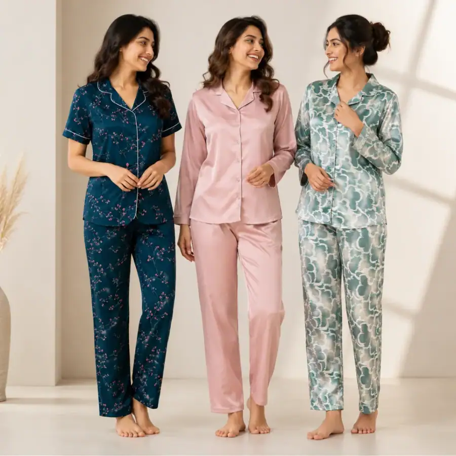 3 Women’s Relaxed Nightwear Set ( NS-2 ) in As shown in photos