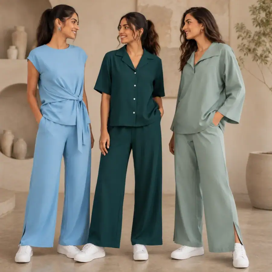 3 Combo Women's Co-Ord Sets ( C3 ) in As shown in photos