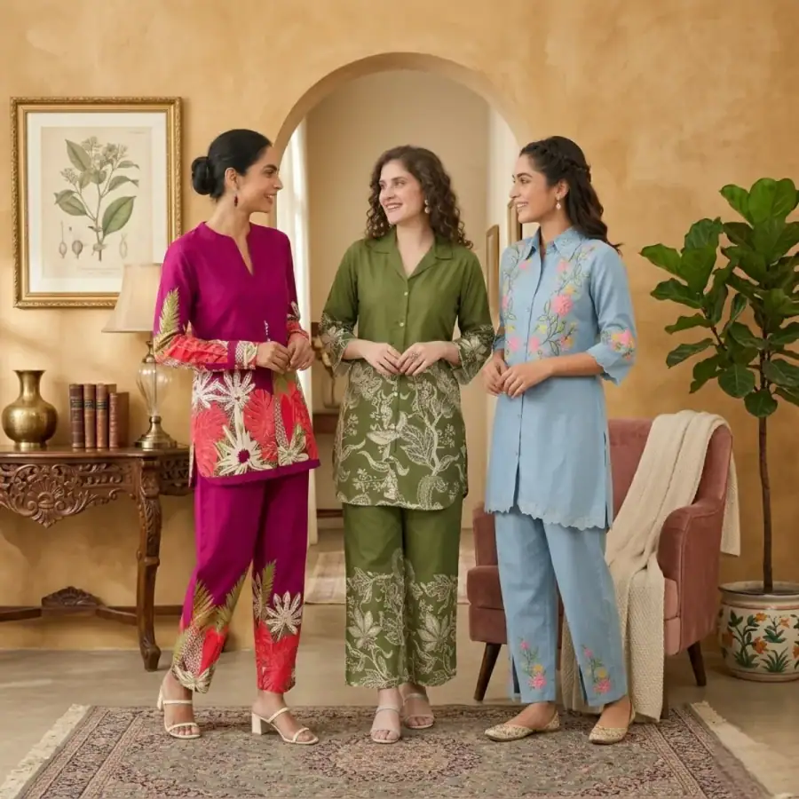 3 Women Co-Ord Sets | Relax Fit | (R-5) in As shown in photos