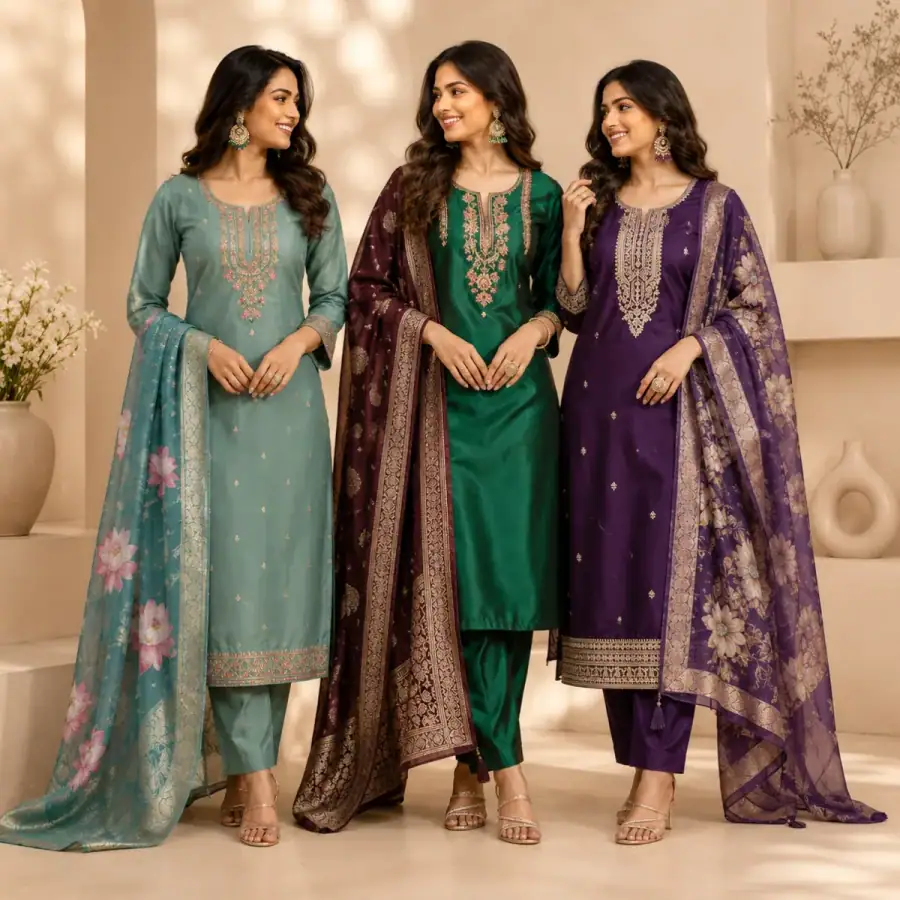 3-Piece Women's Kurti Collection (P-3) in As shown in photos